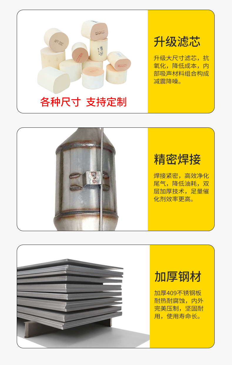 Automobile Three-Way Catalyst Suitable for Great Wall Pickup Truck 17 Models Windrunner 5 Windrunner 6 Windrunner 7 Dpf Particle Trap