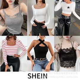 shein女装上衣T恤吊带连衣裙杂款 外贸尾单出口工厂货源直销批发