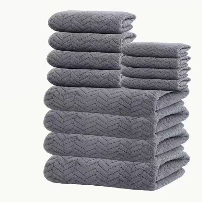 Wheat Coral Velvet Set Is Not Easy to Shed, Absorbent and Soft, Adult Coral Velvet Towel Towel Bath Towel Wholesale