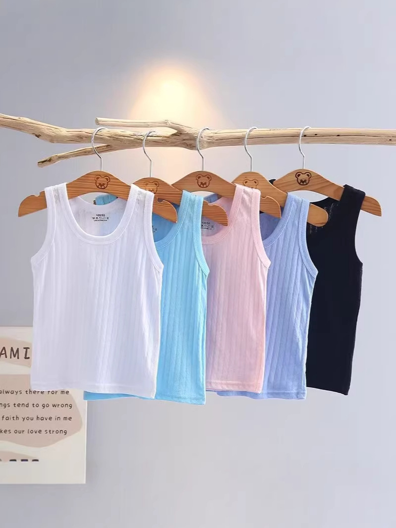 Uşaq üçün yay jilet tor parça, oğlan və qız üçün nazik pambıq