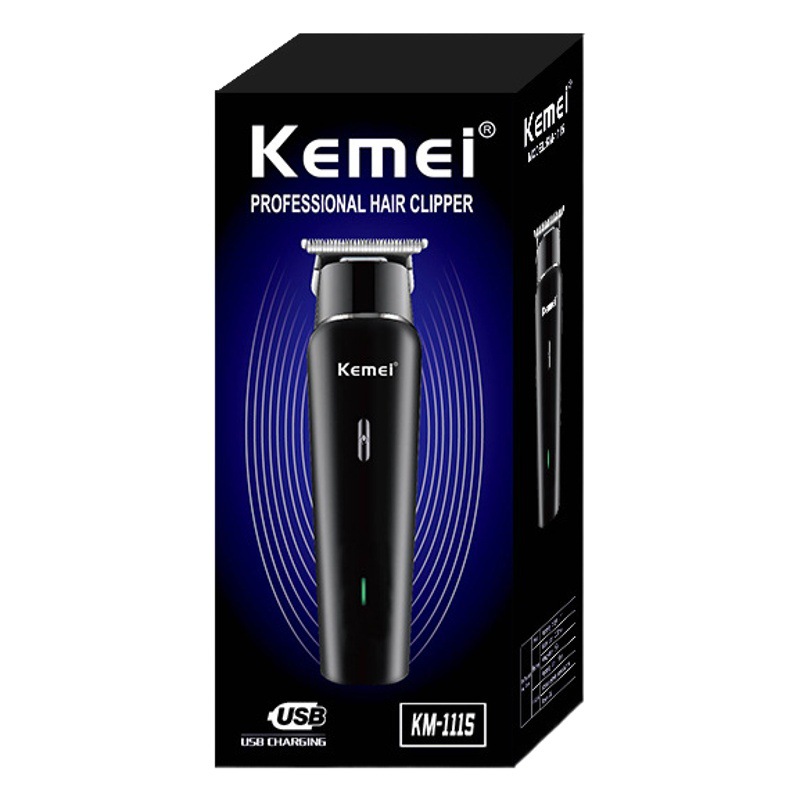 Kemei cortapelos KM-1115 Amazon transfronteriza caliente USB pequeña peluquería hogar cortapelos eléctrico cortapelos
