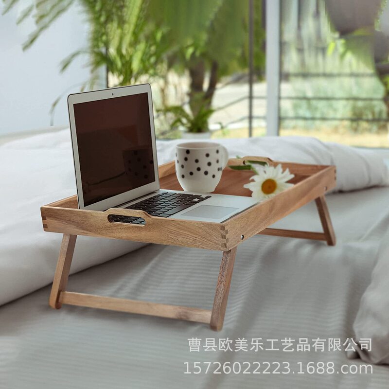 Acacia Wood Folding Bed Table Tray Bed Breakfast Laptop Solid Wood Tray Snack Service Tray Acacia Wood Folding Bed Table Tray Bed Breakfast Laptop Solid Wood Tray Snack Service Tray
