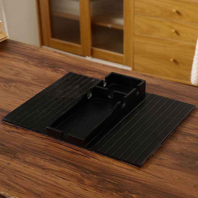 Bandeja para reposabrazos de sofá de bambú, plegable, anticaída, con almacenamiento, mesa de centro para reposabrazos de sofá, bandeja lateral para reposabrazos image 17
