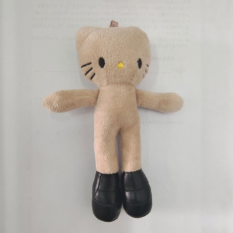 新しいぬいぐるみ長い脚の裸の赤ちゃん猫ぬいぐるみペンダント DIY 衣類白皮黒皮在庫卸売|undefined
