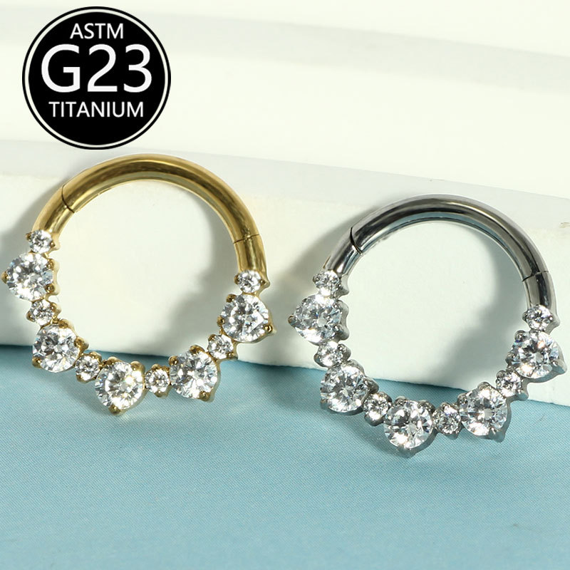 Labret piercing jewelry detail image