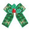 Christmas children's hairgrip with bow, cloth handmade, suitable for import