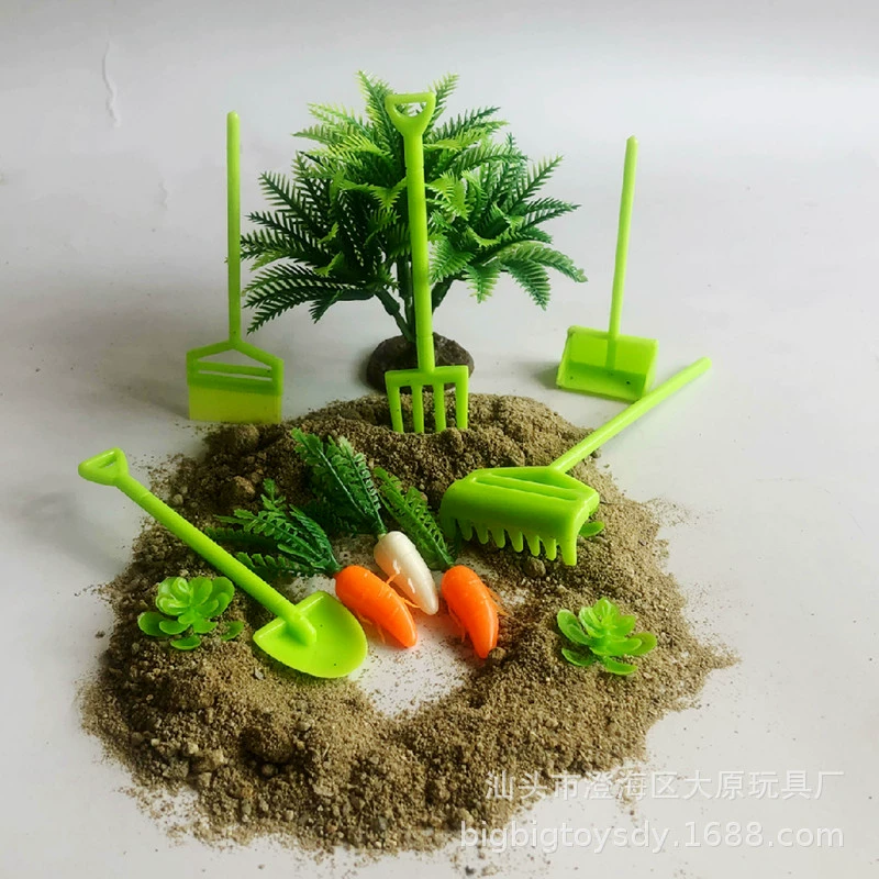 11 см Моделирование сельскохозяйственные инструменты ферма ранчо Рабочий стол песочный стол сцена модель аксессуары Лопата украшение торта костюм