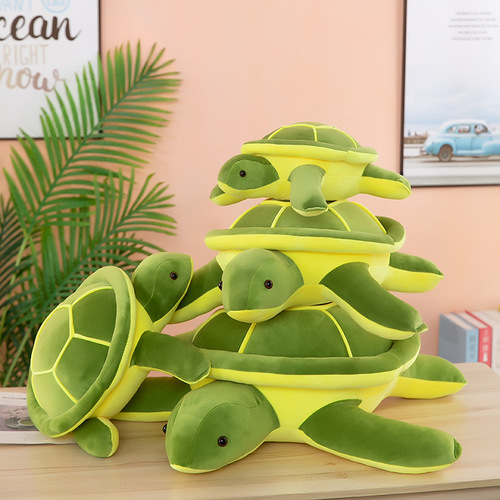 Cross-border foreign trade simulation turtle plush toy doll turtle pillow girl sleeping holding rag doll wholesale
