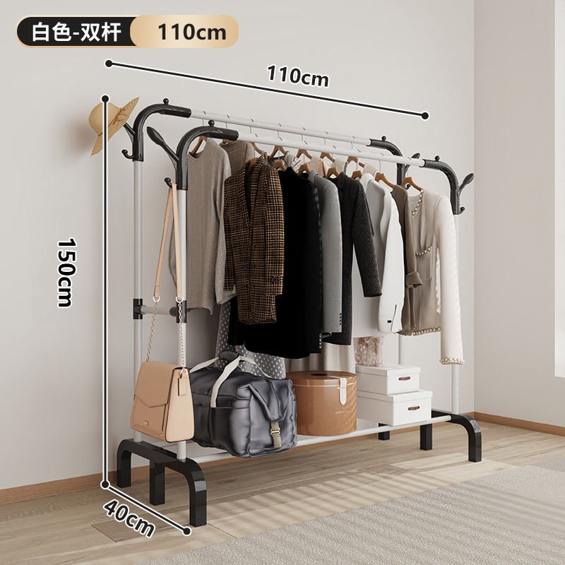 simple dormitorio percha de secado piso vertical dormitorio piso percha de sombrero casa balcón percha de ropa almacenamiento con ruedas percha de ropa