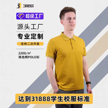 外贸工作服定制广告衫POLO衫团体服刺绣印字LOGO欧码亚码文化衫
