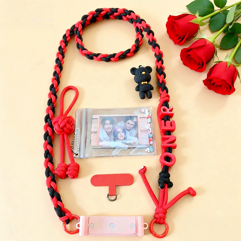 Oner Fan Support Woven Phone Lanyard Crossbody Strap Anti-Loss Phone Chain Keychain Concert Merchandise