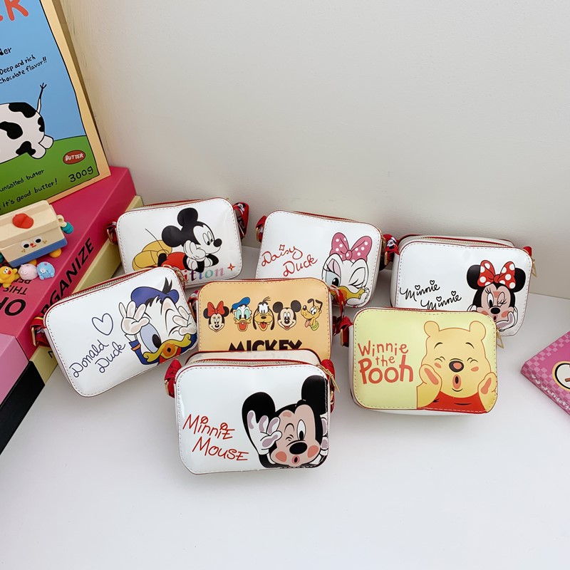 Children's Outing Coin Purse New Mini Square Bag Fashionable Fresh and Sweet Cartoon Boys and Girls Shoulder Crossbody Bag