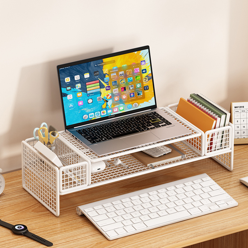 Desk Storage Rack Desktop Laptop Rack Iron Home Desktop Suspended Cooling Base Bracket