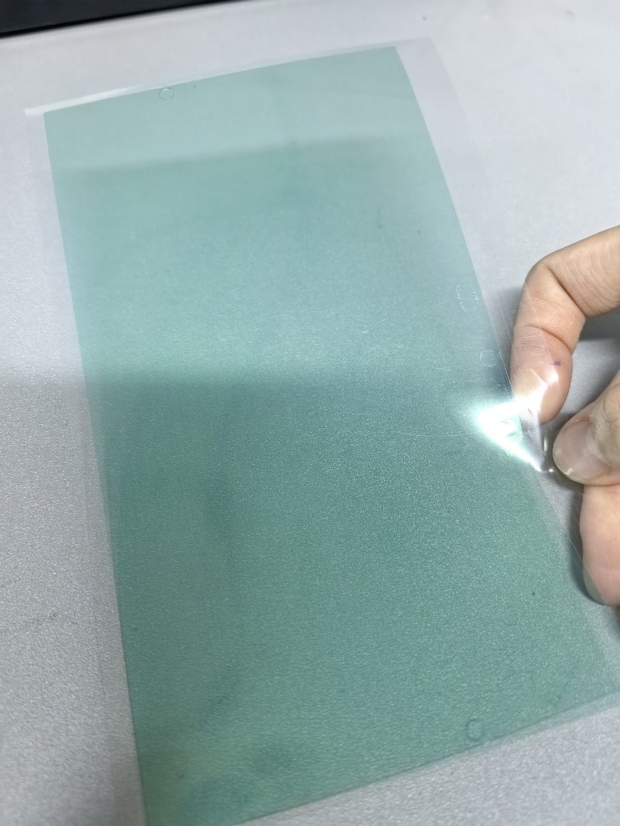 厂家直销PET塑料膜  PET 绿膜耐高温高粘性不残胶 保护膜 绿硅胶