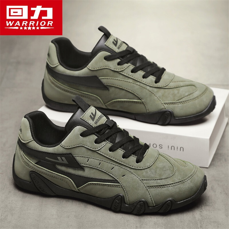 Warrior Men's Shoes 2026 Spring New Soft Sole German Training Shoes Versatile Casual Trendy Retro Forrest Gump Sports Racing Shoes