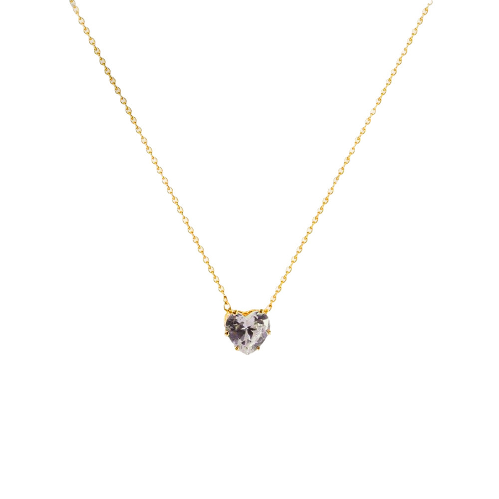 Exquisite Heart-shaped Rhinestone Necklace For Women Versatile Jewellery_voghion.com