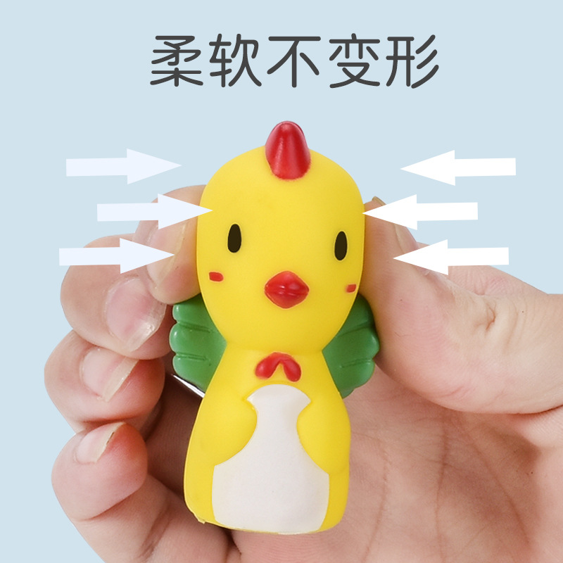 搪胶手指玩偶动物公仔卡通玩具亲子互动儿童益智玩具电商跨境新品