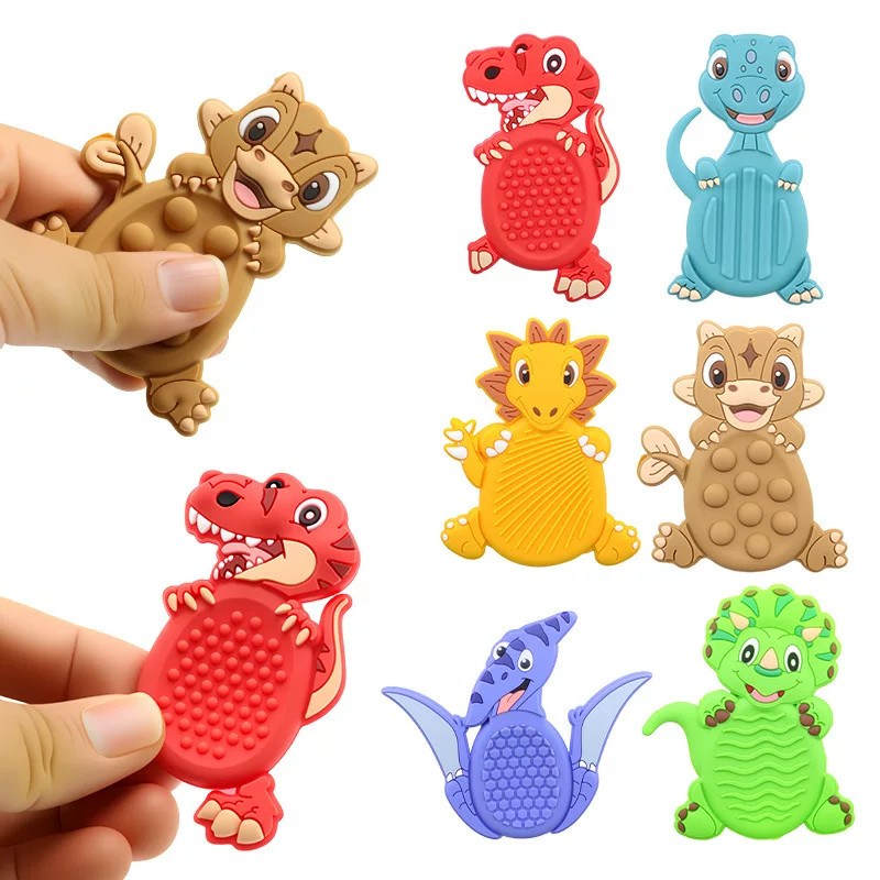 Силиконовый динозавр, игрушка, слайм, антистресс