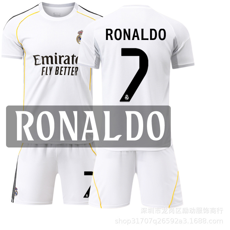 2526 クラブスーツ No.9 ムバッペ ジャージ 7 ウニヒス ロナウド 正しい新しいレアル マドリード ホーム サッカー ユニフォーム|undefined