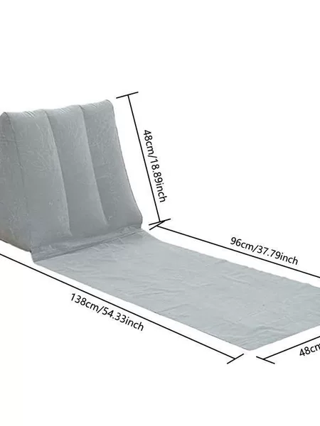 Outdoor Travel Cushion, Concert Seat Cushion, Inflatable Triangle Beach Mat, Pvc Flocked Inflatable Triangle Cushion