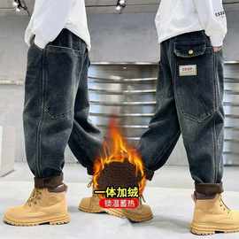 大福利 断码精品 加奥粒绒精品男童牛仔裤