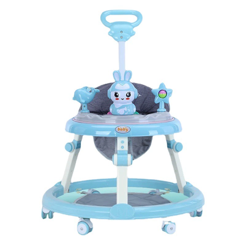 Детские ходунки музыкальные многофункциональные складные ходунки с защитой от опрокидывания для детей 6–18 месяцев