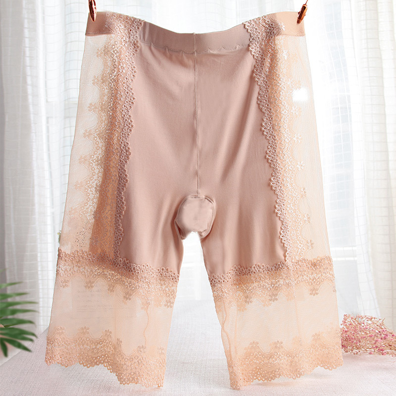 Más tamaño modal seguridad pantalones anti-exposición no rizado cintura alta vientre contracción grasa mm200 kg transpirable recortada Pantalones de seguridad