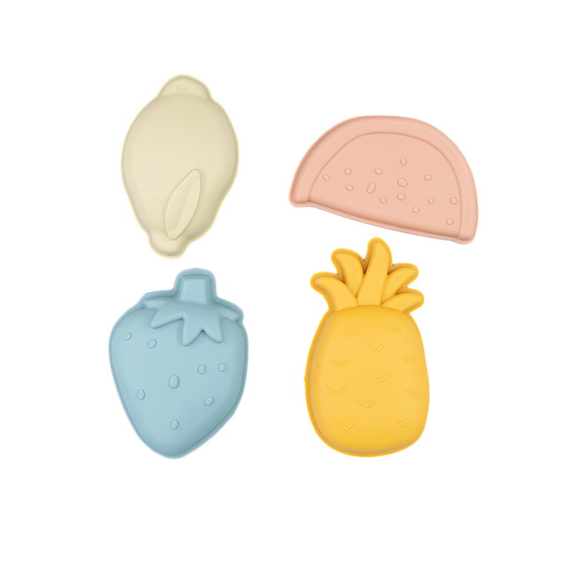 Jugar herramientas de arena Material de silicona Cubo de arena junto al mar Jugar herramientas de arena silicone beach toys
