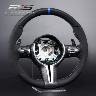 Steering wheel Suede Leather Blue Label - m3-assembly