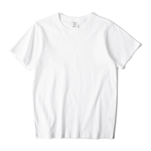 With a round collar, white