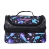 Black Moon Mermaid Double Layer Portable Meal Bag (25.5*15.5CM)