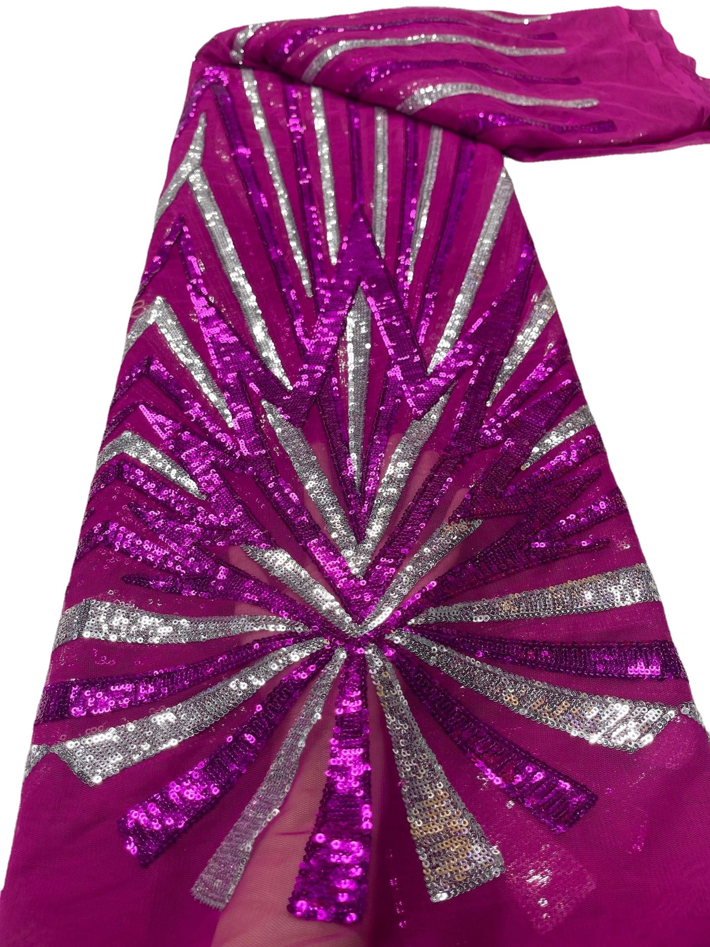 Tela de lentejuelas de estilo europeo y americano de alta gama elegante vestido de noche tela de encaje de boda de moda JX3568