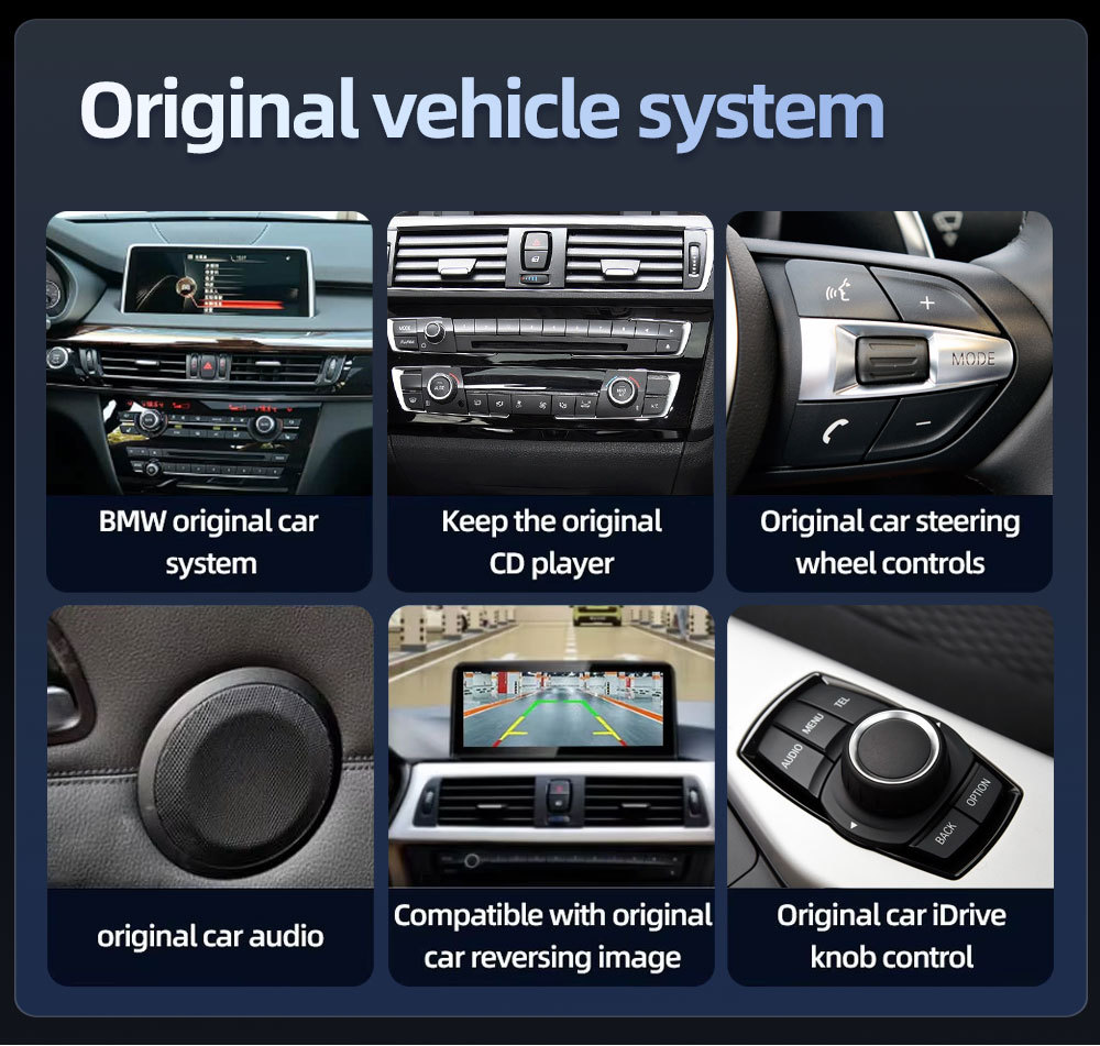 Suitable for Bmw X5 F15 Car-Mounted Intelligent Central Control Large-Screen Navigation All-In-One Machine Carplay Audio and Video Player