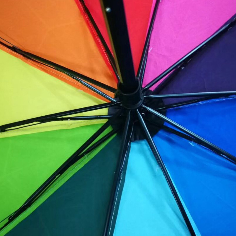 Rainbow umbrella, (Physicals), Birthday gift, with your logo imprint 4