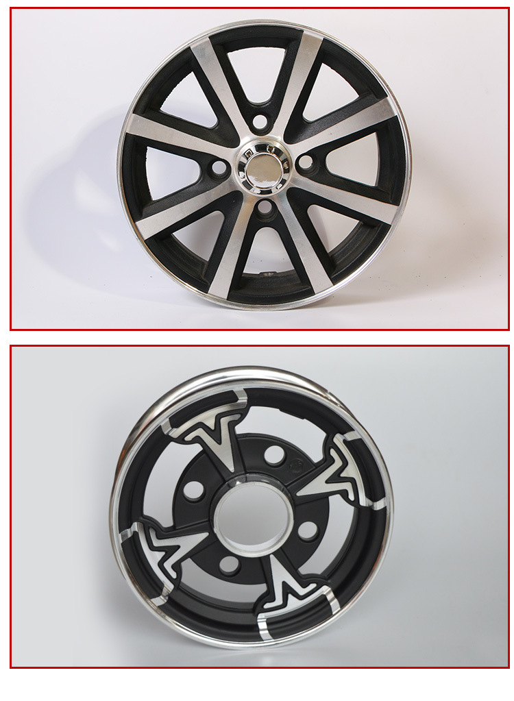 Tricycle wheel Four Wheeler aluminum wheel 10 inch 2.75 wide 12 inch 2.5 wide elderly scooter electric car aluminum wheel