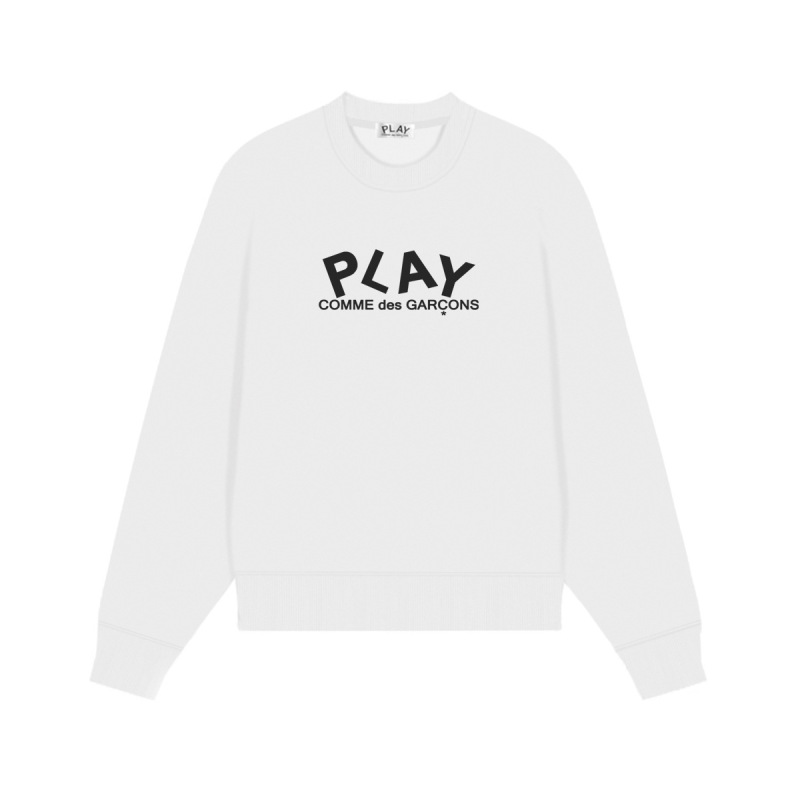 Comme des Garcons川久PLAY刺绣爱心秋冬季长袖圆领毛圈卫衣 男女|undefined