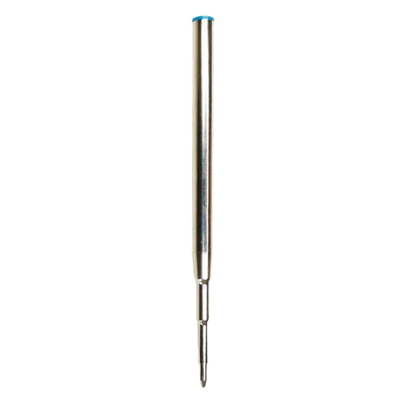 Yi Han 9.8cm Flat Head Metal Black Ballpoint Pen Refill Blue Oil Refill Taipan 164 Denhill Refill