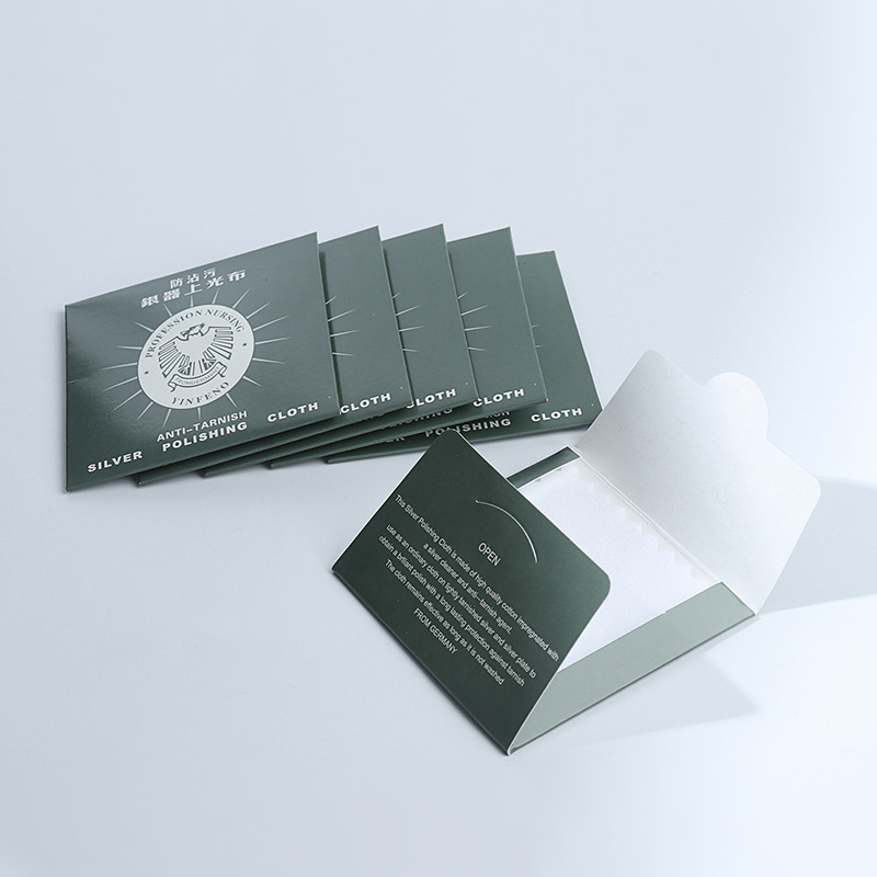 【Single shot not issued】Silver wiping cloth with packaging, thick and hairless, jewelry care polishing cloth, cleaning cloth