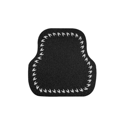 Car Carpet: black and white simple stain-resistant anti-slip - 04-rear-single-5050cm