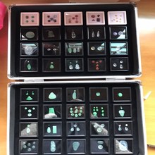 裸石裸钻盒子钻石样品展示收纳盒透明圆盒戒面文玩首饰展会带货箱