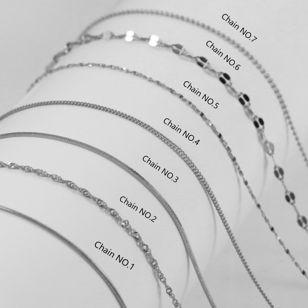 5g Weight Necklace Classification 1 Piece Quantity Daily, Date Occasion 925 Sterling Silver Material Geometric, Solid Color Pattern Women's Gender Plating Design Simple Style Style 925 Sterling Silver Plating Geometric Solid Color Necklace 8