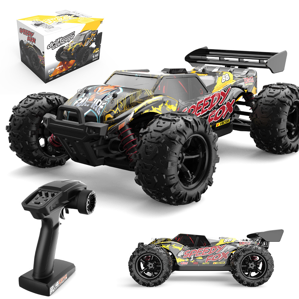 High speed remote control car, professional SUV, battery, engine with accessories, can climb, circuit 3