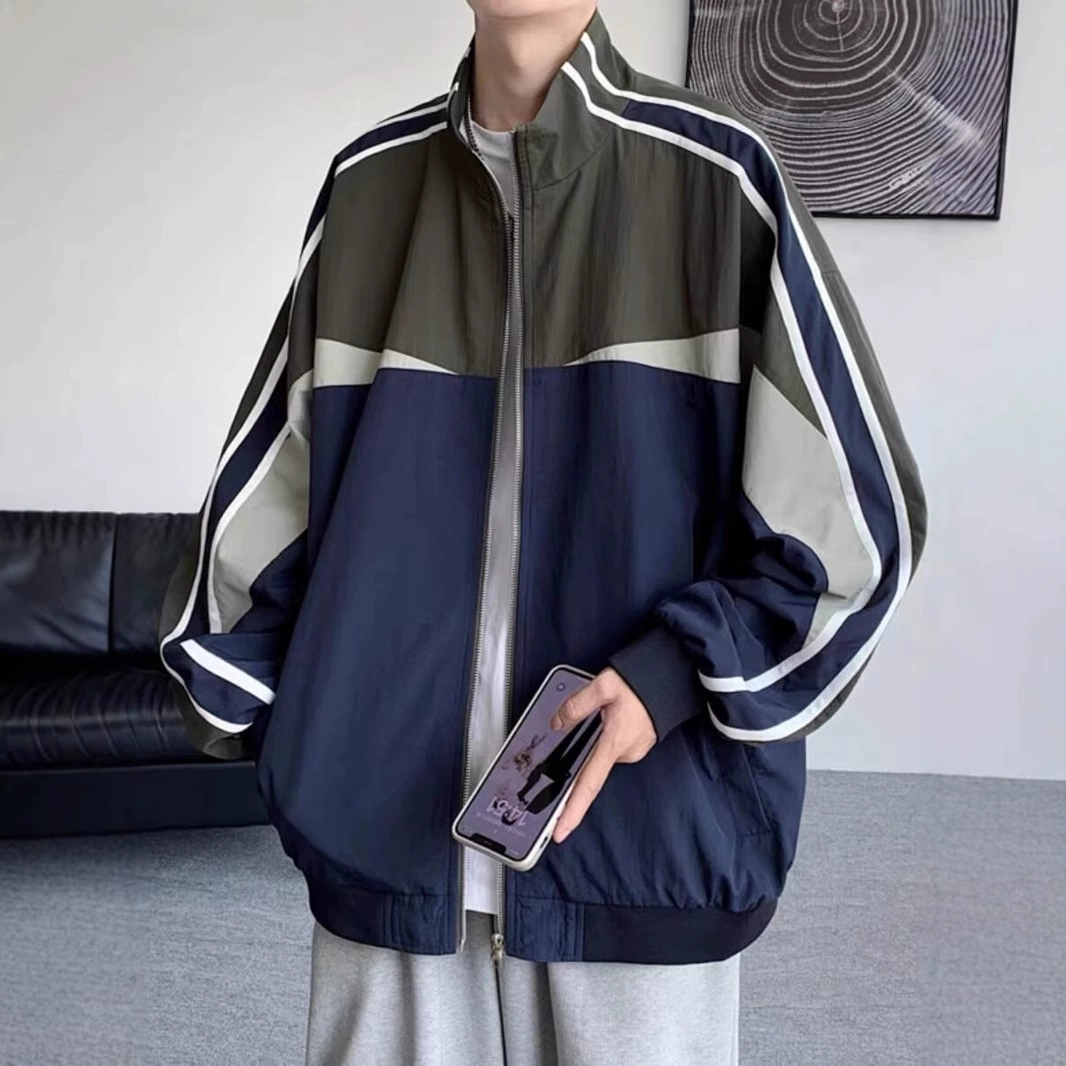 Autumn jacket, trend baseball uniform for leisure, for beloved, oversize