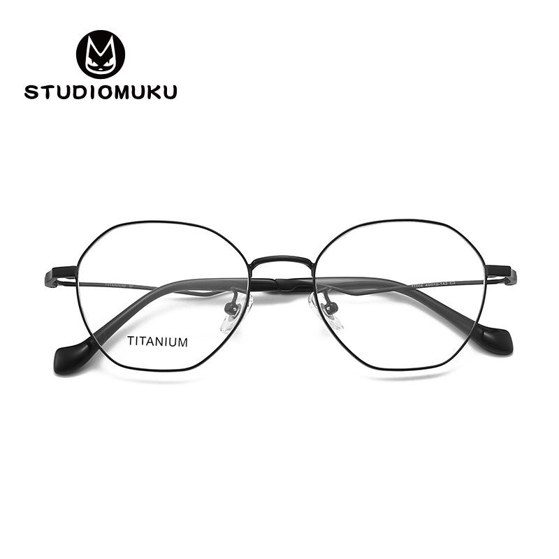 STUDIOMUKU madera fresco gafas clásico cómo convertirse en clásico miopía gafas marco polígono gafas marco