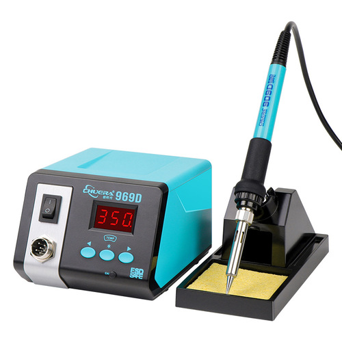 Chuangshi 969A/D anti-static digital display constant temperature soldering station 75W sleepable and adjustable temperature electric soldering iron desktop soldering station