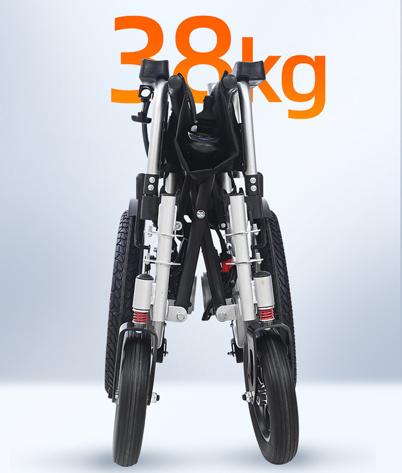 Yingkang Electric Wheelchair, Foldableing Lightweight Scooter for Disabled People and the Elderly, Intelligent Fully Automatic Four-Wheel Scooter