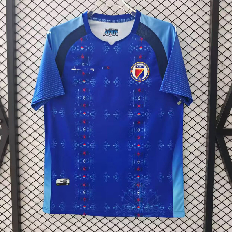Adult Football Jersey T-Shirt Niche Sport National Team Haiti Soccer Jersey 26 World Cup Men's Top New Style Adult Football Jersey T-Shirt Niche Sport National Team Haiti Soccer Jersey 26 World Cup Men's Top New Style