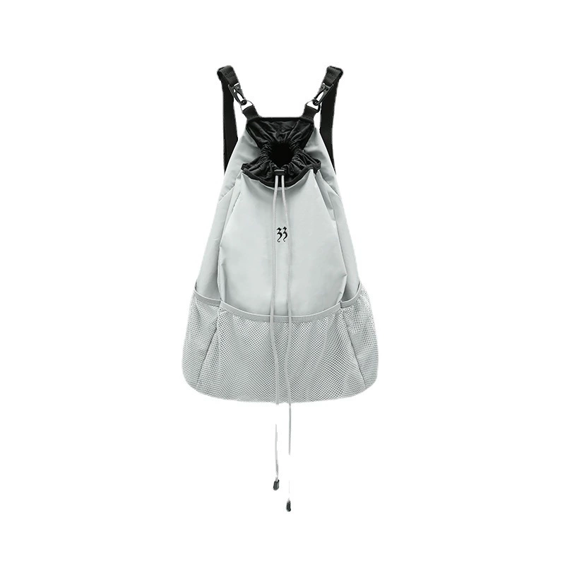 Nylon Drawstring Backpack, 3D Spacious Design, 40×35×17 cm, Lightweight 0.3 kg