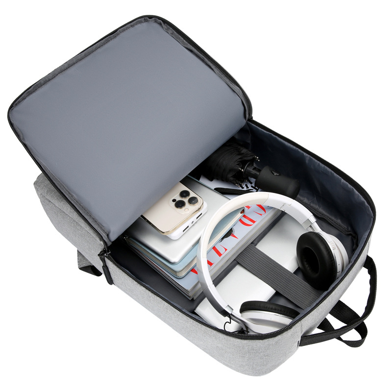 跨境批发新款背包男双肩包女简约休闲双肩包大容量书包商务电脑包