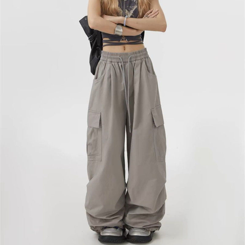 Spring and Autumn Hot Girl American Style Straight Blue Claw Pants Women's Summer Thin Loose Casual New Loose Wide Leg Pants Spring and Autumn Hot Girl American Style Straight Blue Claw Pants Women's Summer Thin Loose Casual New Loose Wide Leg Pants